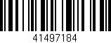 Código de barras (EAN, GTIN, SKU, ISBN): '41497184'