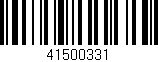 Código de barras (EAN, GTIN, SKU, ISBN): '41500331'
