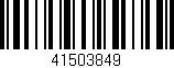 Código de barras (EAN, GTIN, SKU, ISBN): '41503849'
