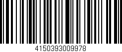 Código de barras (EAN, GTIN, SKU, ISBN): '4150393009978'