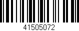 Código de barras (EAN, GTIN, SKU, ISBN): '41505072'
