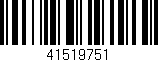 Código de barras (EAN, GTIN, SKU, ISBN): '41519751'