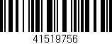 Código de barras (EAN, GTIN, SKU, ISBN): '41519756'