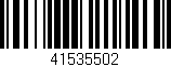 Código de barras (EAN, GTIN, SKU, ISBN): '41535502'