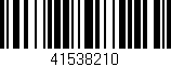 Código de barras (EAN, GTIN, SKU, ISBN): '41538210'