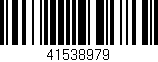 Código de barras (EAN, GTIN, SKU, ISBN): '41538979'