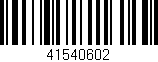 Código de barras (EAN, GTIN, SKU, ISBN): '41540602'