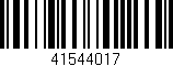 Código de barras (EAN, GTIN, SKU, ISBN): '41544017'