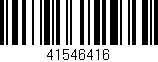 Código de barras (EAN, GTIN, SKU, ISBN): '41546416'