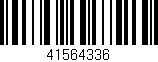 Código de barras (EAN, GTIN, SKU, ISBN): '41564336'