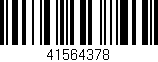 Código de barras (EAN, GTIN, SKU, ISBN): '41564378'