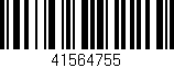Código de barras (EAN, GTIN, SKU, ISBN): '41564755'