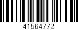 Código de barras (EAN, GTIN, SKU, ISBN): '41564772'