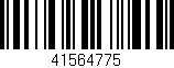 Código de barras (EAN, GTIN, SKU, ISBN): '41564775'