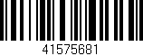 Código de barras (EAN, GTIN, SKU, ISBN): '41575681'