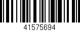 Código de barras (EAN, GTIN, SKU, ISBN): '41575694'