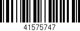 Código de barras (EAN, GTIN, SKU, ISBN): '41575747'