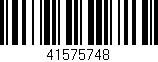Código de barras (EAN, GTIN, SKU, ISBN): '41575748'