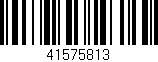 Código de barras (EAN, GTIN, SKU, ISBN): '41575813'