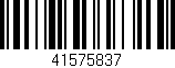 Código de barras (EAN, GTIN, SKU, ISBN): '41575837'