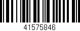 Código de barras (EAN, GTIN, SKU, ISBN): '41575846'