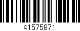 Código de barras (EAN, GTIN, SKU, ISBN): '41575871'