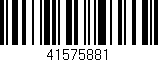 Código de barras (EAN, GTIN, SKU, ISBN): '41575881'