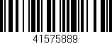 Código de barras (EAN, GTIN, SKU, ISBN): '41575889'
