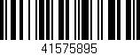 Código de barras (EAN, GTIN, SKU, ISBN): '41575895'
