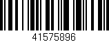 Código de barras (EAN, GTIN, SKU, ISBN): '41575896'