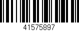 Código de barras (EAN, GTIN, SKU, ISBN): '41575897'