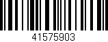 Código de barras (EAN, GTIN, SKU, ISBN): '41575903'