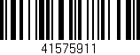 Código de barras (EAN, GTIN, SKU, ISBN): '41575911'