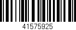 Código de barras (EAN, GTIN, SKU, ISBN): '41575925'
