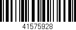 Código de barras (EAN, GTIN, SKU, ISBN): '41575928'