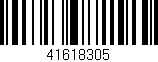 Código de barras (EAN, GTIN, SKU, ISBN): '41618305'