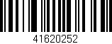 Código de barras (EAN, GTIN, SKU, ISBN): '41620252'