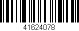 Código de barras (EAN, GTIN, SKU, ISBN): '41624078'