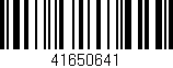 Código de barras (EAN, GTIN, SKU, ISBN): '41650641'