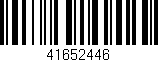 Código de barras (EAN, GTIN, SKU, ISBN): '41652446'