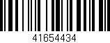 Código de barras (EAN, GTIN, SKU, ISBN): '41654434'