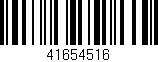 Código de barras (EAN, GTIN, SKU, ISBN): '41654516'