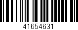 Código de barras (EAN, GTIN, SKU, ISBN): '41654631'