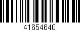Código de barras (EAN, GTIN, SKU, ISBN): '41654640'