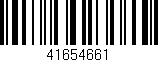 Código de barras (EAN, GTIN, SKU, ISBN): '41654661'