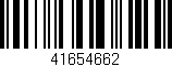 Código de barras (EAN, GTIN, SKU, ISBN): '41654662'