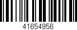 Código de barras (EAN, GTIN, SKU, ISBN): '41654956'