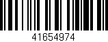 Código de barras (EAN, GTIN, SKU, ISBN): '41654974'