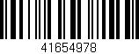 Código de barras (EAN, GTIN, SKU, ISBN): '41654978'