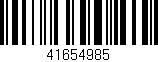 Código de barras (EAN, GTIN, SKU, ISBN): '41654985'